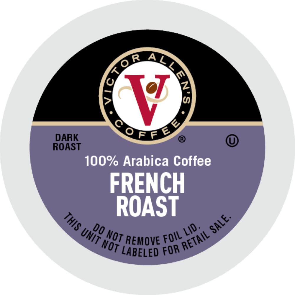 Victor Allen's Coffee Donut Shop Blend, Medium Roast, 80 Count, Single Serve Coffee Pods for Keurig K-Cup Brewers | 100% Arabica beans, Compatible with all K-Cup brewers, Kosher-OU (Pareve), 90-150mg caffeine per serving