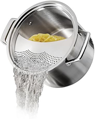 Tramontina Lock & Drain Stainless Steel 8-Quart Pasta Pot and Strainer