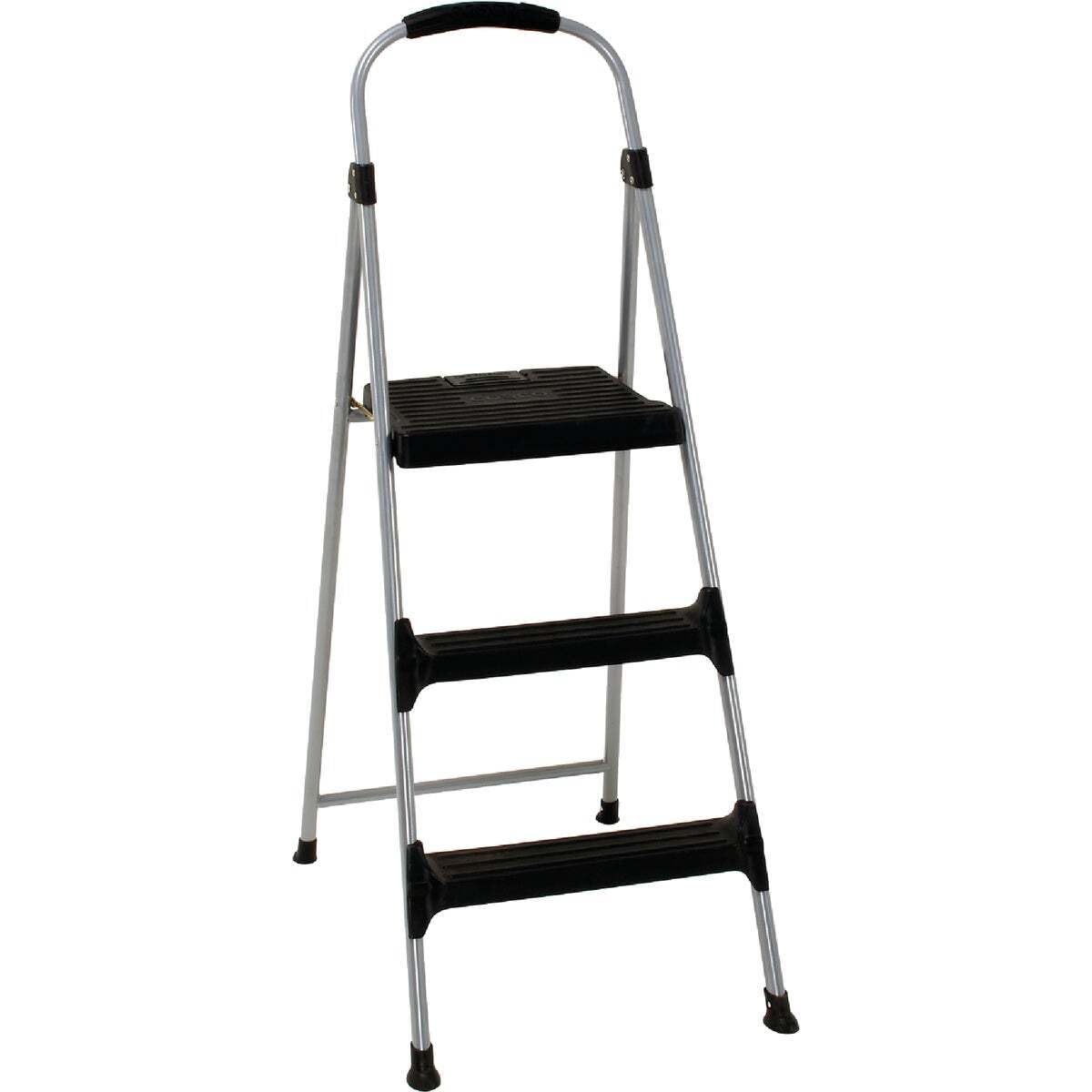 Cosco 11410PBL2 Signature Series Three Step Steel Step Stool with Plastic Steps