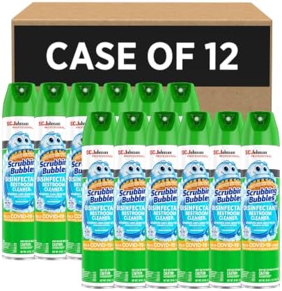 SC Johnson Professional Scrubbing Bubbles Bathroom Disinfectant, 12 Pack