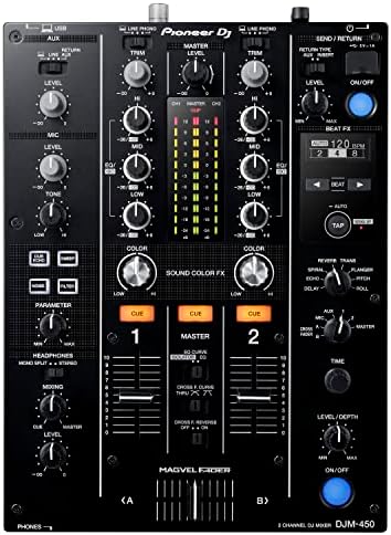 Pioneer DJ DJM-450 2-Channel DJ Mixer, Beat FX, DVS, rekordbox