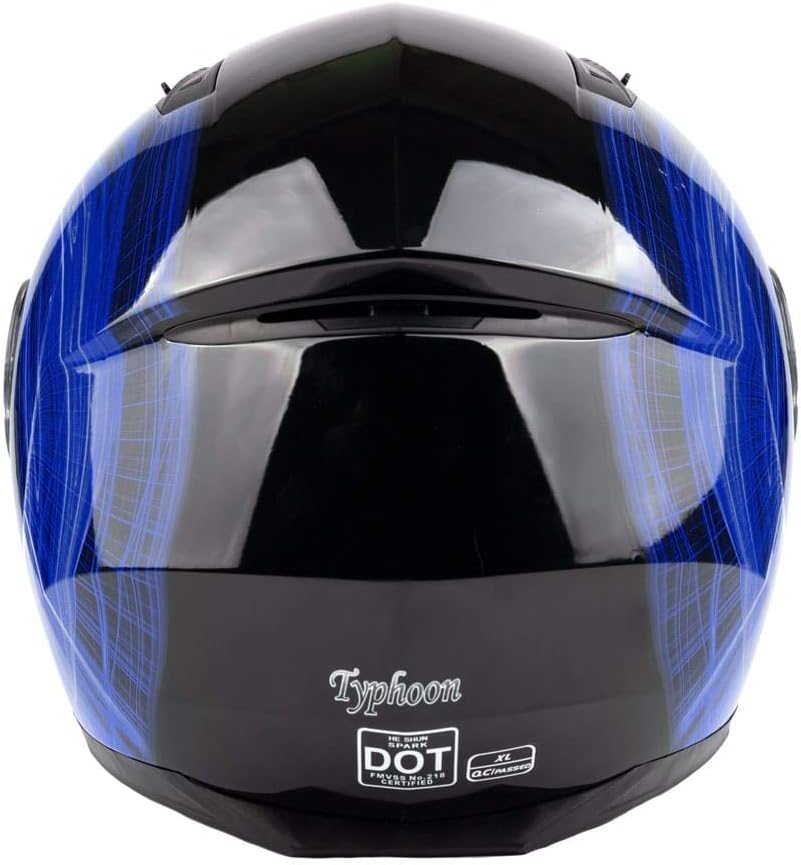 Adult Modular Motorcycle Helmet DOT w/Retractable Sunglass Full Face Flip-up Typhoon TH158