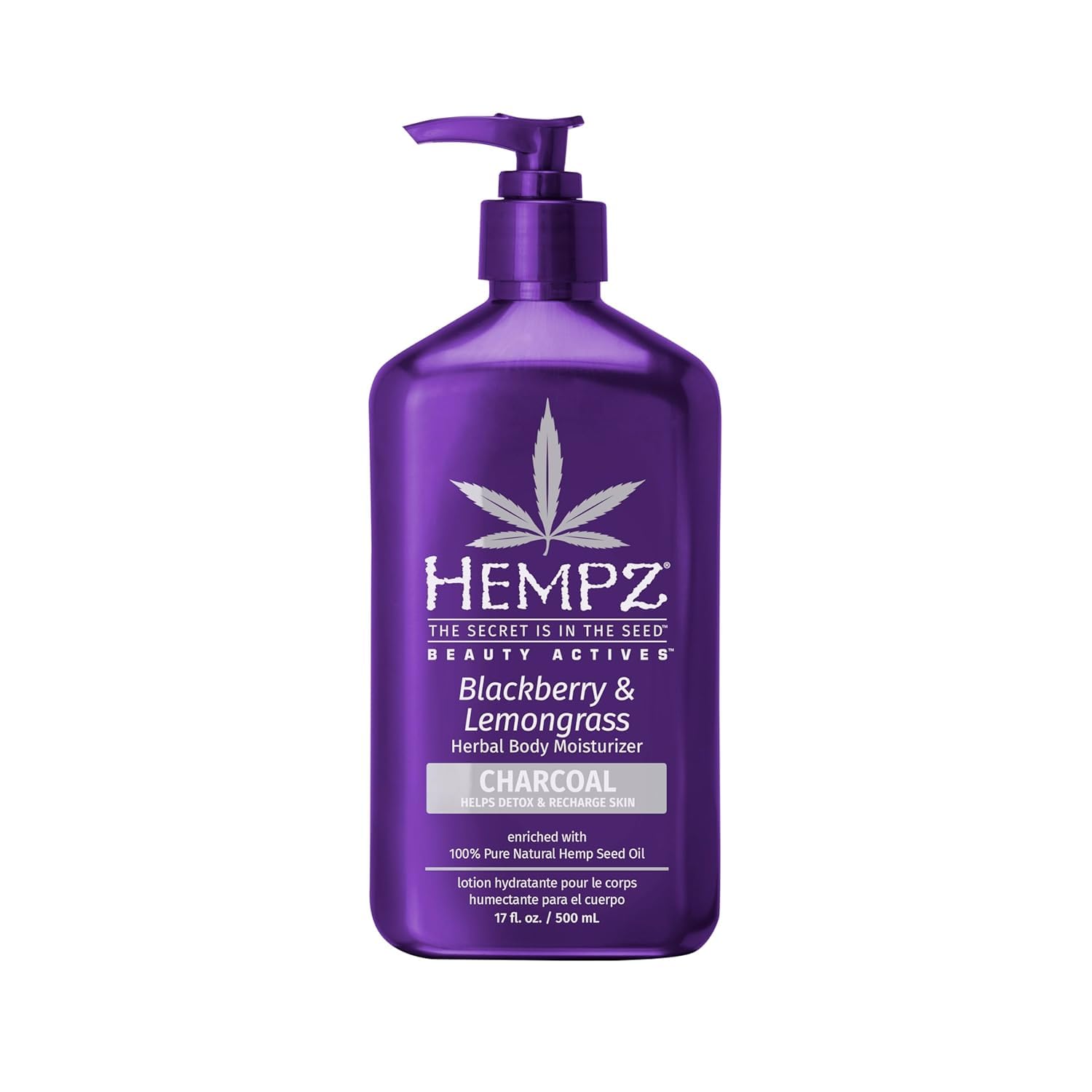 Hempz Sweet Jasmine & Rose Herbal Body Moisturizer for Women, 17 Fl. oz. - Moisturizing Lotion with 100% Pure Hemp Seed Oil, Collagen