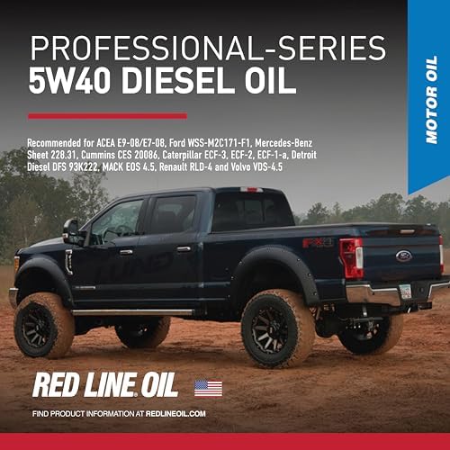 Red Line 12715 Professional Series 5W40 Diesel Motor Oil - 1 Gallon