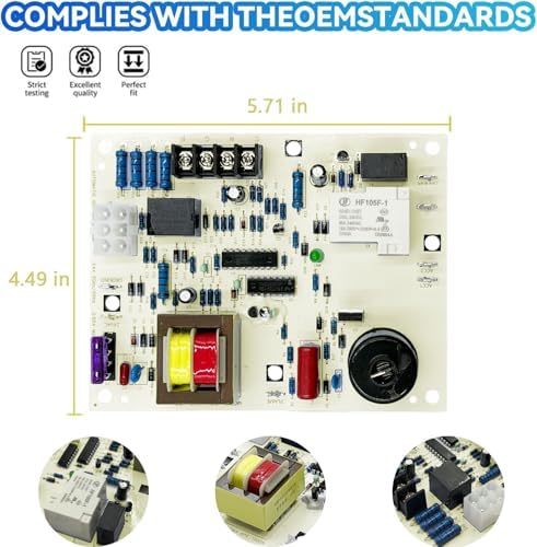 Upgraded 60105 Furnace Ignition Control Board for Mr Heater and HeatStar MHU HSU Series Enerco Big Maxx Overhead Compact Garage Workshop Forced Air Furnaces Natural Gas and Propane Up to 125000 BTU