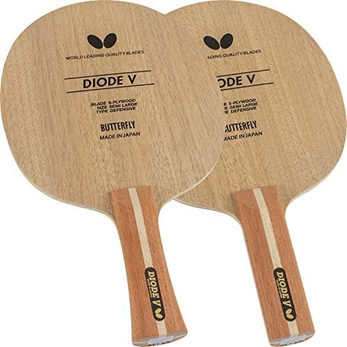 Butterfly Diode V Table Tennis Blade - All-Wood Chopper/Modern Defender Blade - Diode V Blade - Professional Table Tennis Blade - Available in FL and ST Handle Styles - Made in Japan