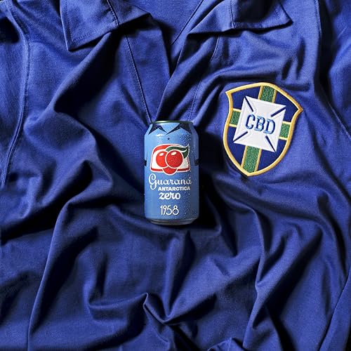 Guaraná Antarctica Zero, The Brazilian Original Guaraná Soda, Zero Sugar, 11.83 fl oz (Pack of 12) - Packaging May Vary