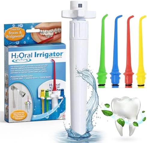 Oral Irrigator - Shower Water Flosser for Healthy Teeth and Gums Made in USA