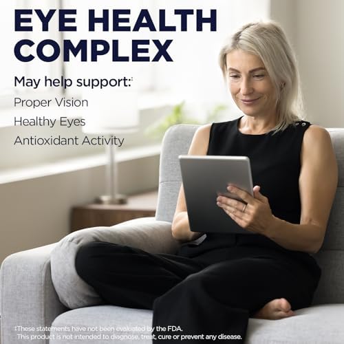KAL Eye Formula Plus, 60 Tablets | Eye & Vision Support, Lutein, Zeaxanthin, Bilberry & Goji Extracts, 15 Servings, Lab Verified