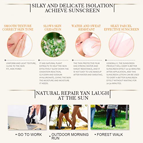 DISAAR BEAUTY Sunscreen SPF 50 PA+++ SPF 50+ Foundation Face Cream Body Skin Protection Anti-Aging Oil Control Moisturizing Care Removes Peeling 40g