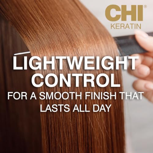 CHI Keratin Flex Finish Hair Spray, Lightweight, Long‑Lasting Hold & Smooth Styling, Controls Frizz, Flyaways & Seals Out Humidity, Professional Hair Finish Spray, Unscented, 10 Oz