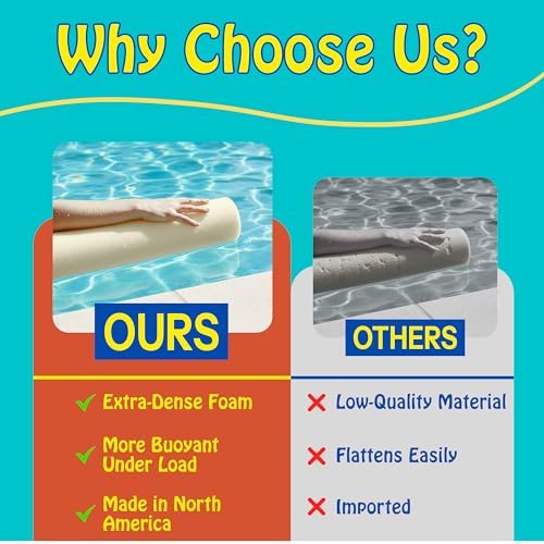 Oodles of Noodles MEGA Jumbo Pool Noodle, 6ft x 5in, White | Biggest pool noodle ever, multi-purpose, approx 6ft x 5in size.