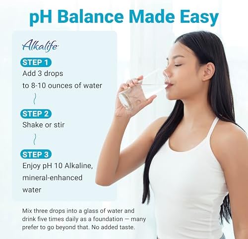 Alkalife pH Booster Drops, 1-Pack, pH 10 Alkaline Water, 360 Servings | 1.25 oz, Electrolytes, Minerals, Patented Formula, Neutralize Acid, Immune Support, Detox, Peak Performance, Great Value