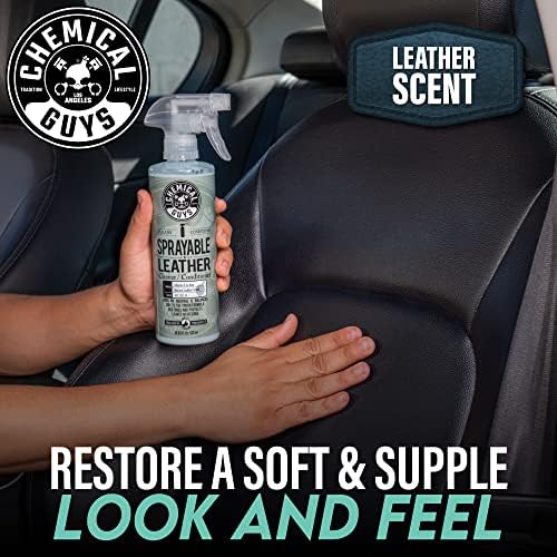 Chemical Guys, Sprayable Leather Cleaner & Conditioner in One Spray, 16 oz | One-step spray cleans and nourishes leather, vinyl and faux on seats, furniture and apparel, dirt lifts away