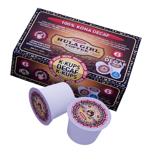 Hula Girl 100% Kona Coffee, Single Serve for Keurig K-Cup Brewers, Medium Roast, Works in the New K2