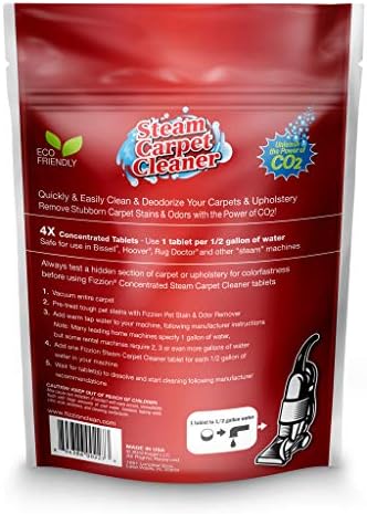 Fizzion Clean Stain Remover Steam Carpet Cleaner Tablets (20 Count)