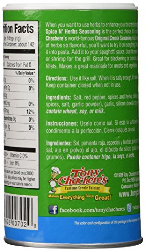 Tony Chachere Seasoning Blends, Spice N Herbs, 4 Count