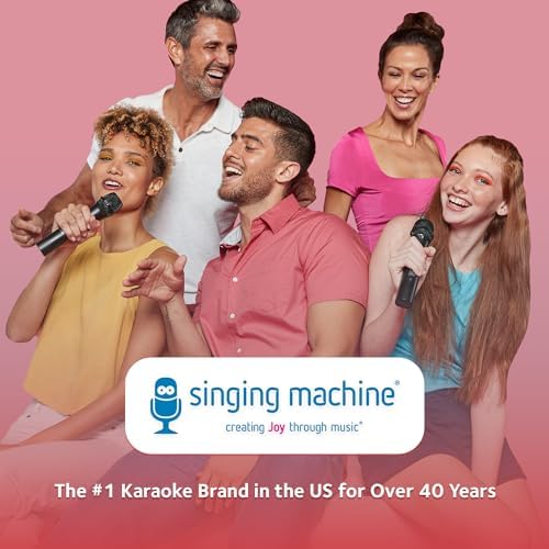Singing Machine Wireless Karaoke Microphone for Kids & Adults