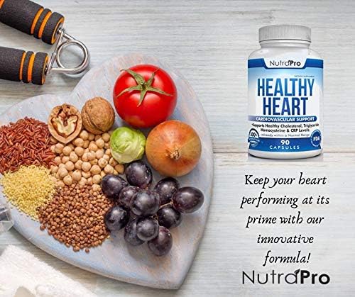 NutraPro Healthy Heart - Heart Health Supplements. Artery Cleanse & Protect .Supports Healthy Cholesterol and Triglyceride. GMP Certified.