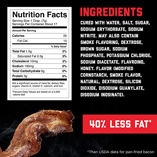 HORMEL Bacon Toppings Applewood Crumbled Bacon, 3 Ounce (Pack of 8)