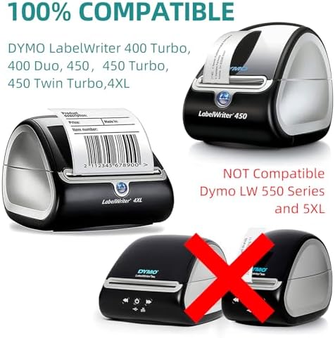 3600 Labels Replacement Compatible for Dymo 30256 2-5/16" X 4" Shipping Labels (Not for Dymo 550, 5XL)