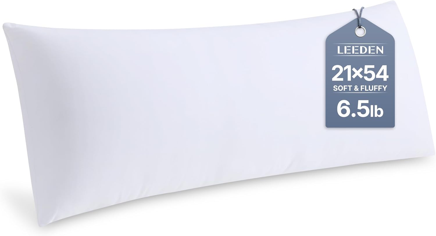 Leeden Body Pillow Insert 20 x 54 for Side Sleepers White Support