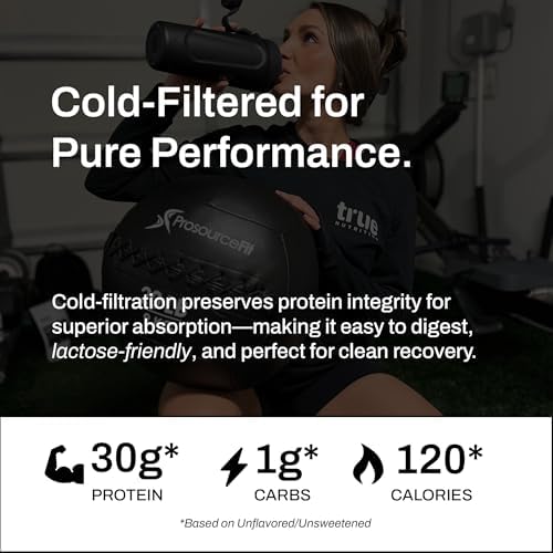 True Nutrition Whey Protein Isolate, Unflavored, 1lb | Cold-Filtered, 30g Protein per Serving, Unsweetened, No Additives, Keto, Gluten Free, Lactose Free, Non-GMO