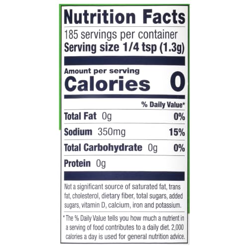 Morton Garlic Sea Salt, Seasoning Blend, 8.5 oz, 1 Pack | with ground garlic and parsley, no MSG, multi-pack shaker for spice rack, grilling seasoning