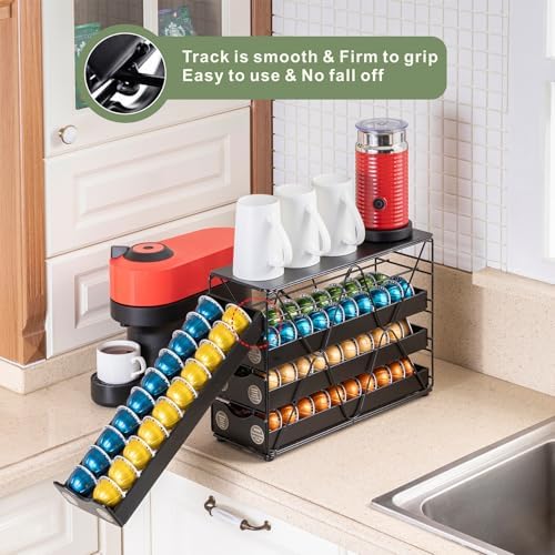 FlagShip Nespresso Vertuo Pod Holder 60 Large Pods Capacity 3 Tier