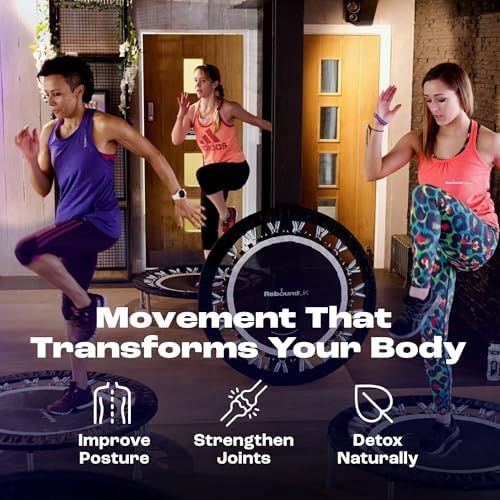 Maximus Pro Home Gym Rebounder Mini Trampoline 40'' + Handle Bar | Includes Workouts Online + DVD's | Adults Indoors | 150kg User Weight. Adult