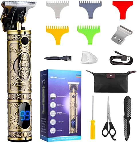 Suttik Hair Clippers for Men, Professional Hair & Beard Trimmer for Men, Mustache Trimmer T-Blade Hair Liner Edgers