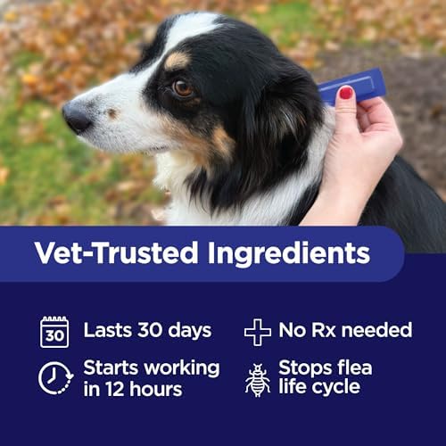TevraPet Activate II Flea and Tick Prevention for Dogs, Large Dogs 21-55 lbs, Topical Drops, 4 Month Flea and Tick Treatment