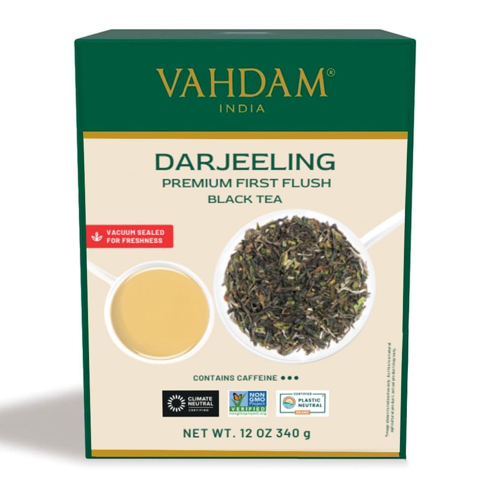 VAHDAM, Green Tea Leaves From Himalayas 170+ Cups (12oz) High Elevation Grown Green Tea Leaves From Himalayas | Pure Unblended Single Origin Green Loose Leaf Tea | Vacuum Sealed