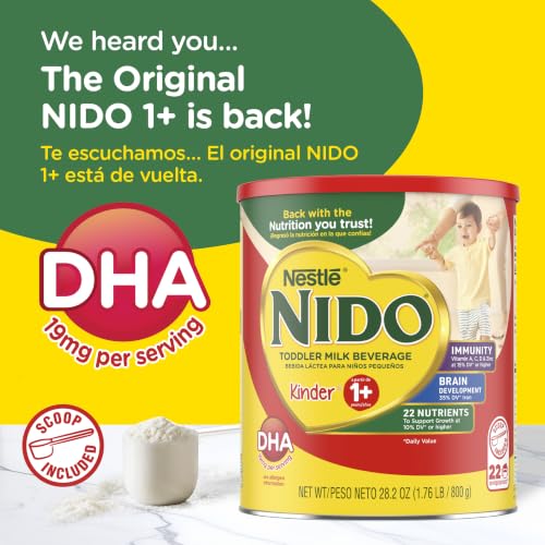 Nido NESTLE Kinder 1+ Powdered Milk Beverage 1.76 lb. Canister