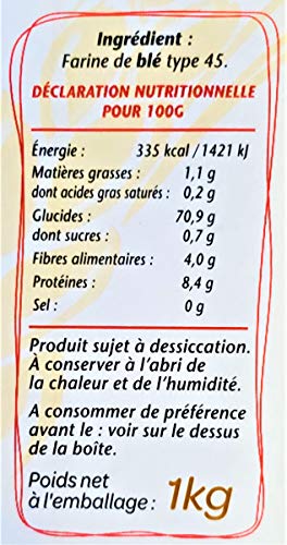 Francine Farine de ble Supreme - French T45 Supreme Wheat Flour 1kg