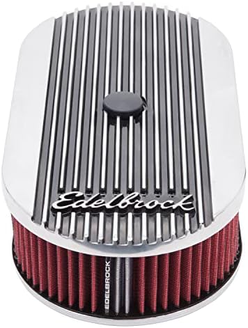 Edelbrock 4273 Elite Series Oval Air Cleaner for Single 4-Barrel Carburetor