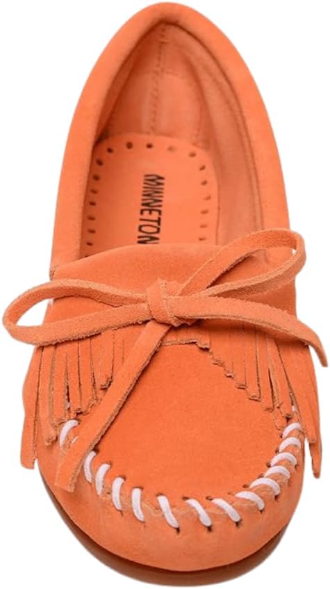 Minnetonka Women's Kilty Suede Hardsole Moccasin
