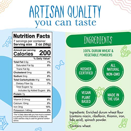 Pastabilities Fun Shaped Pasta for Kids - Black Cat Shaped - Cats and Paws Animal Theme, Non-GMO Natural Wheat Pasta, All-Natural, Kosher Certified