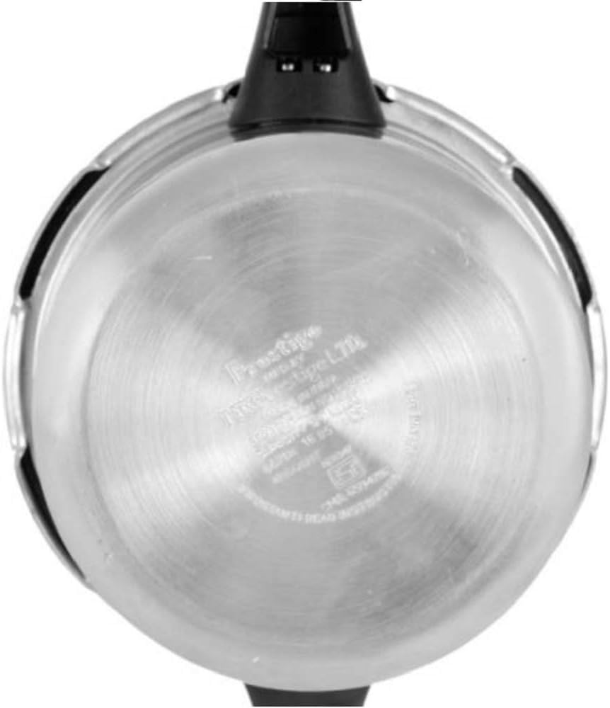 Prestige Popular Aluminum Pressure Cooker, 5 L, Silver