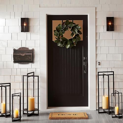 Antique Bronze Finishing Cast Aluminum Wall Mounted Mailbox, Weather-Resistant, Elegant Vintage Design. Size: 17.5" D x 5.3" W x 12.25" H. Includes 4 Pieces Finish Mounting Screws