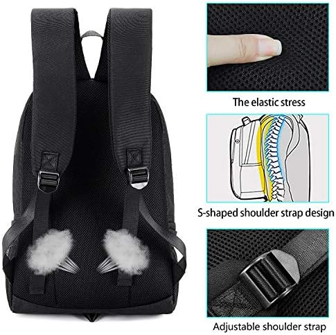 MCWTH Shark Backpacks for Teen Boys, Cool Kids Backpack for School Bookbags (Glow)