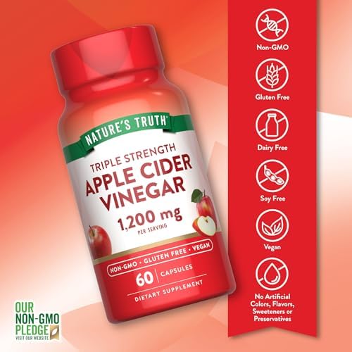 Nature's Truth Apple Cider Vinegar Vegan Capsules | 1200mg