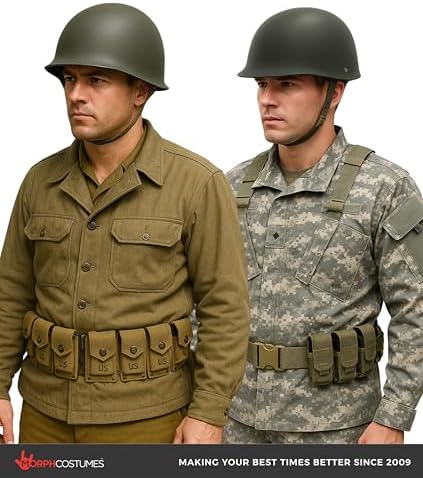 Nicky Bigs Novelties Military Helmet, US Army Helmet, WW2 Helmets, Army Hat, Green Helmets, US Soldier Costume