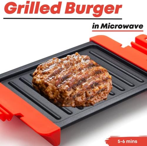 Maconee Microwave Sandwich maker | Microwave Grill Cheese Maker | Microwave Crisper Toaster Cookware | Panini Press | Cooking Fast and Dishwasher
