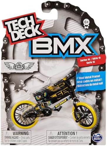 Tech Deck BMX Finger Bike Series 12-Replica Bike Real Metal Frame, Moveable Parts for Flick Tricks Games (Styles Vary)