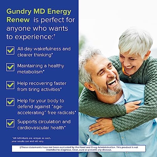 Gundry MD Energy Renew Supplement, Passion Fruit Flavor Powder, 30 Servings