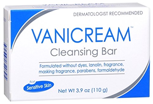 Vanicream Cleansing Bar 3.9 oz For Sensitive Skin, Pack of 4