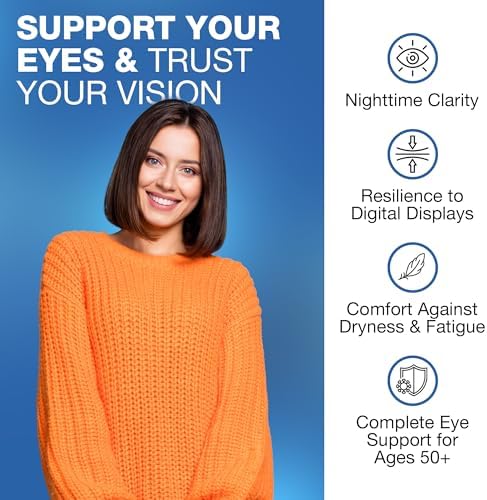 Nutrivein Lutein & Zeaxanthin Eye Vitamins with Eyebright - 60 Capsules