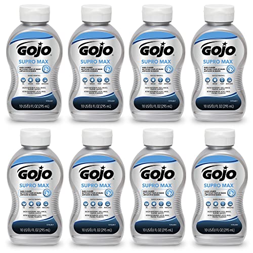 GOJO Supro Max Hand Cleaner Bottle, 8ct x 10 fl oz - 7278-08
