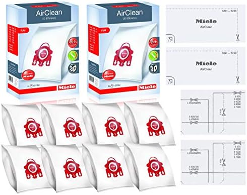 Miele FJM Vacuum Cleaner Bags, XL-Pack for Select Canister Vacuums